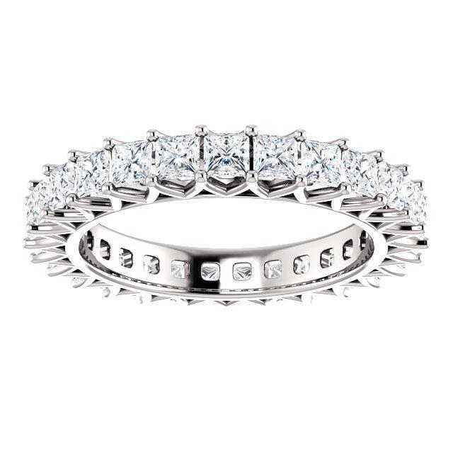 2.85ct Princess Lab Grown Diamond Eternity Band