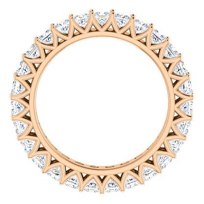 2.85ct Princess Moissanite Eternity Band