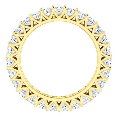 2.85ct Princess Moissanite Eternity Band