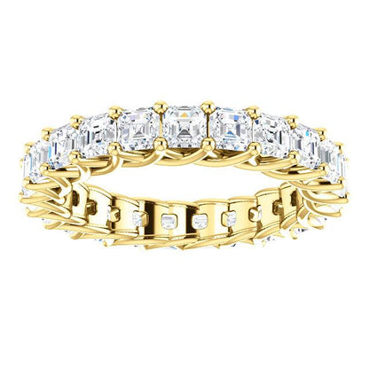 5.75ct Asscher Moissanite Eternity Band - I Heart Moissanites