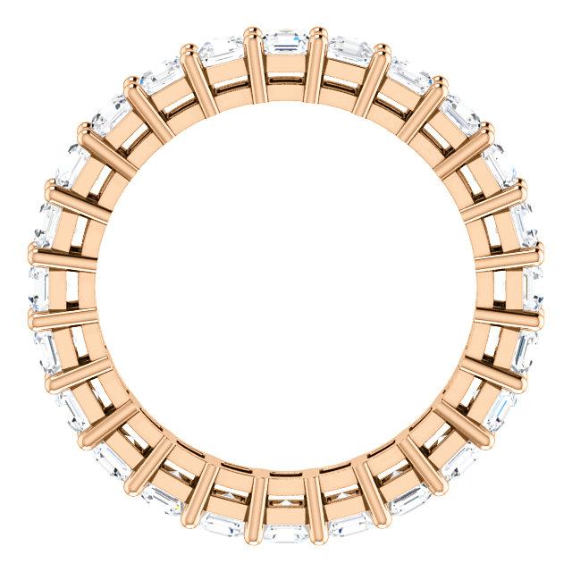 3.15ct Asscher Moissanite Eternity Band - I Heart Moissanites