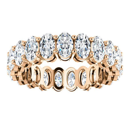 6.30ct Oval Moissanite Eternity Band - I Heart Moissanites