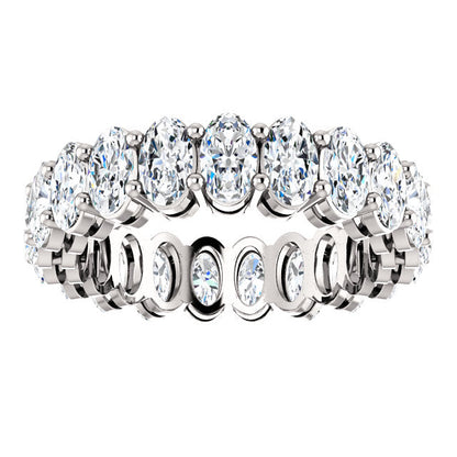 6.30ct Oval Moissanite Eternity Band - I Heart Moissanites