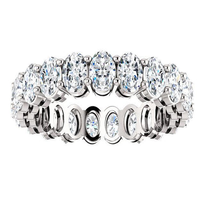 6.30ct Oval Moissanite Eternity Band - I Heart Moissanites
