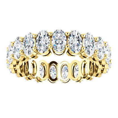 6.30ct Oval Moissanite Eternity Band - I Heart Moissanites