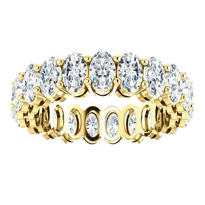 6.30ct Oval Moissanite Eternity Band - I Heart Moissanites