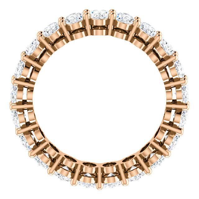 6.30ct Oval Moissanite Eternity Band - I Heart Moissanites