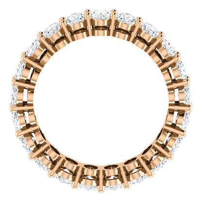 6.30ct Oval Moissanite Eternity Band - I Heart Moissanites