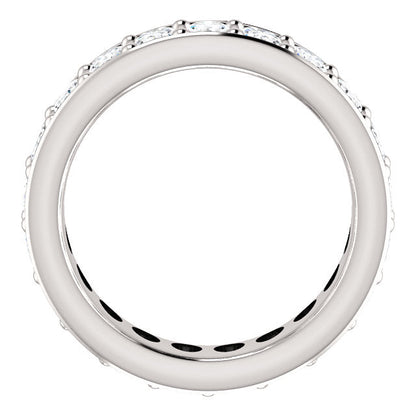 6.30ct Oval Channel Set Moissanite Eternity Band - I Heart Moissanites