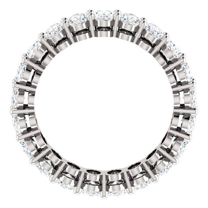 6.30ct Oval Moissanite Eternity Band - I Heart Moissanites