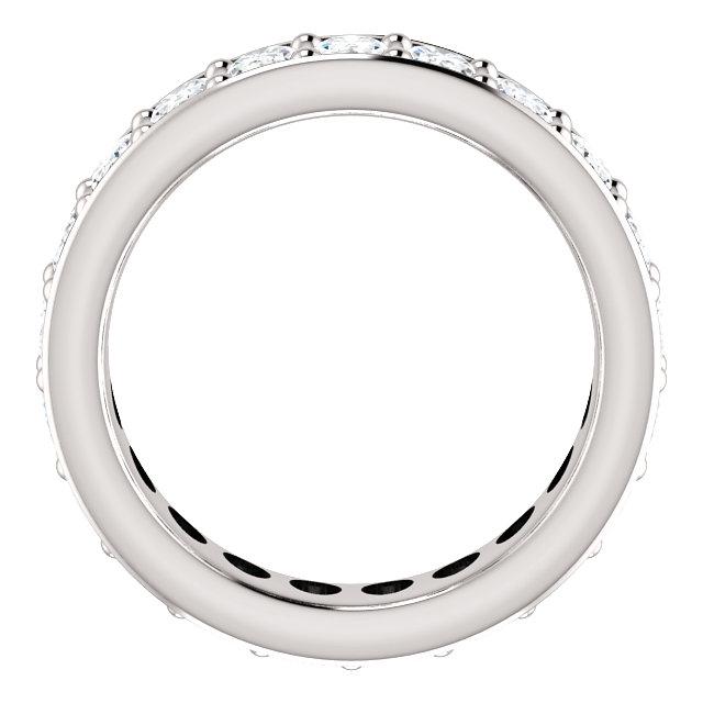 6.30ct Oval Channel Set Moissanite Eternity Band - I Heart Moissanites