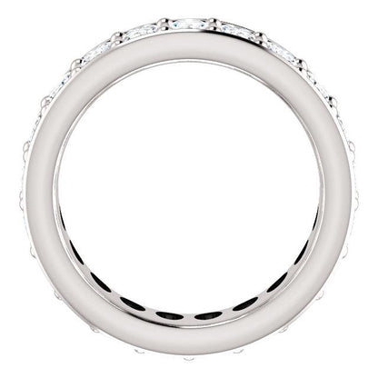 6.30ct Oval Channel Set Moissanite Eternity Band - I Heart Moissanites