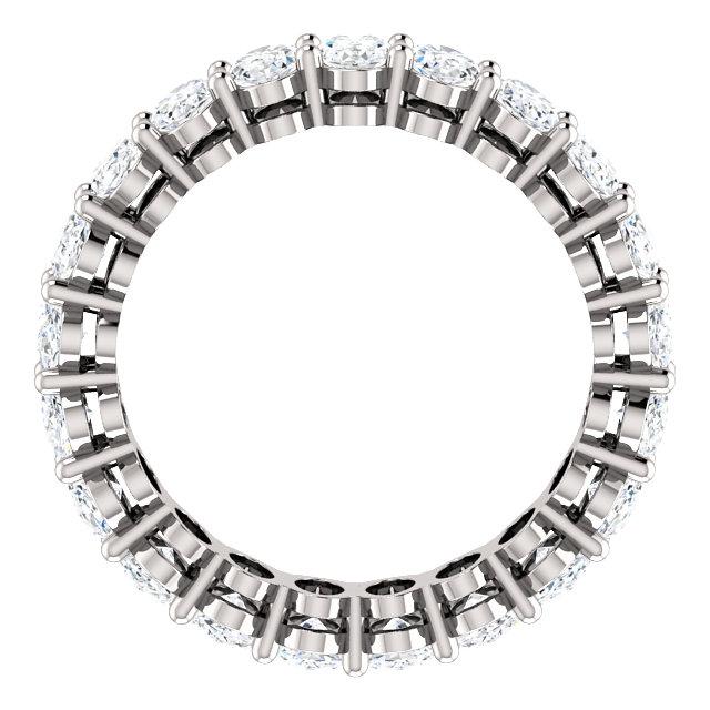 6.30ct Oval Moissanite Eternity Band - I Heart Moissanites