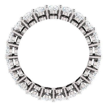 6.30ct Oval Moissanite Eternity Band - I Heart Moissanites