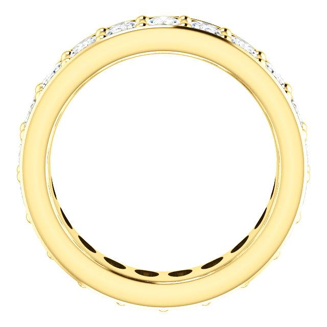 6.30ct Oval Channel Set Moissanite Eternity Band - I Heart Moissanites