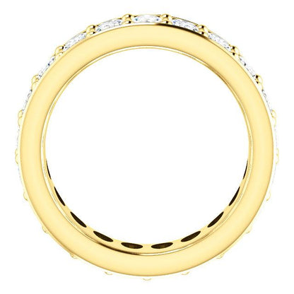 6.30ct Oval Channel Set Moissanite Eternity Band - I Heart Moissanites