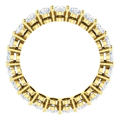 6.30ct Oval Moissanite Eternity Band - I Heart Moissanites