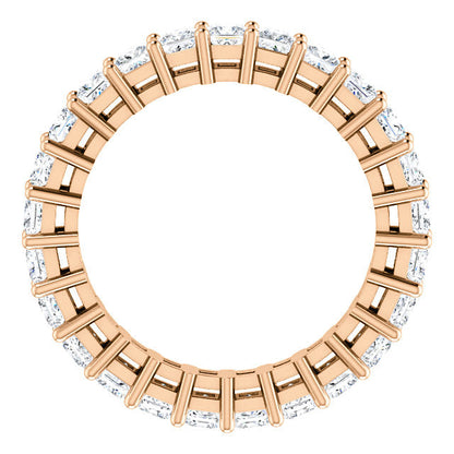 3.75ct Princess Moissanite Eternity Band - I Heart Moissanites