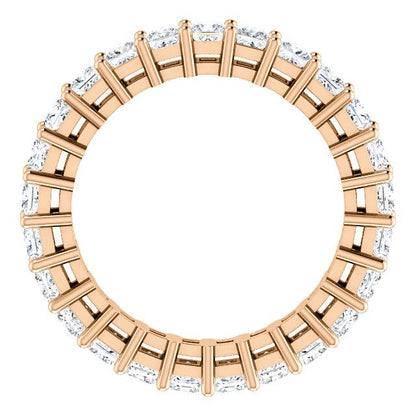 3.75ct Princess Moissanite Eternity Band - I Heart Moissanites
