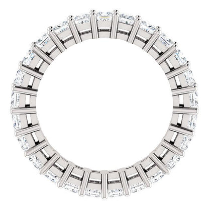3.75ct Princess Moissanite Eternity Band - I Heart Moissanites