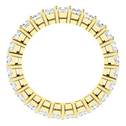 3.75ct Princess Moissanite Eternity Band - I Heart Moissanites