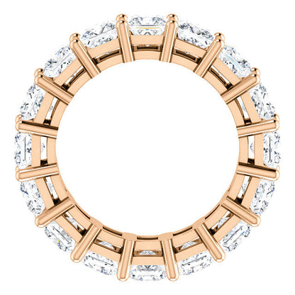 4.80ct Princess Moissanite Eternity Band - I Heart Moissanites