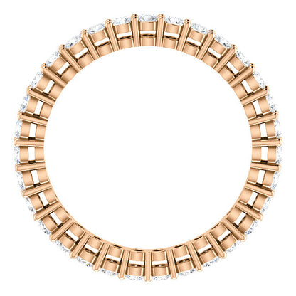 0.93ct Round Brilliant Moissanite Eternity Band - I Heart Moissanites