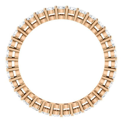 0.93ct Round Brilliant Moissanite Eternity Band - I Heart Moissanites