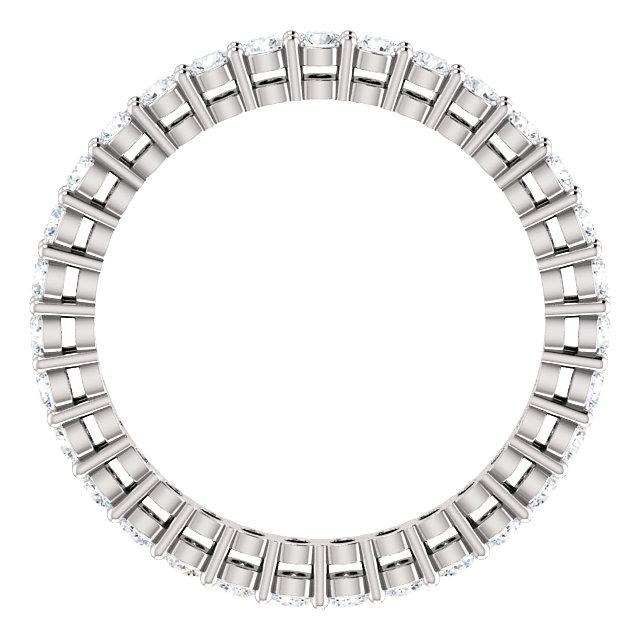 0.93ct Round Brilliant Moissanite Eternity Band - I Heart Moissanites