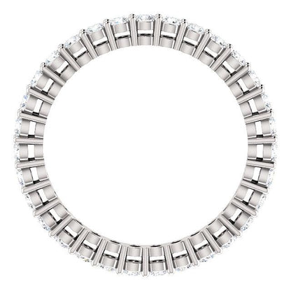0.93ct Round Brilliant Moissanite Eternity Band - I Heart Moissanites