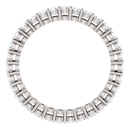0.93ct Round Brilliant Moissanite Eternity Band - I Heart Moissanites