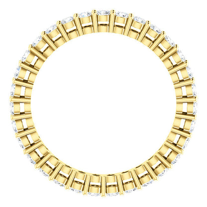 0.93ct Round Brilliant Moissanite Eternity Band - I Heart Moissanites
