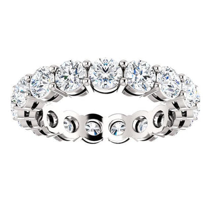 4.25ct Round Brilliant Moissanite Eternity Band - I Heart Moissanites