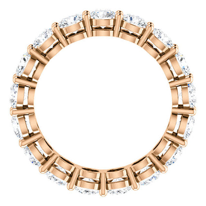 4.25ct Round Brilliant Moissanite Eternity Band - I Heart Moissanites