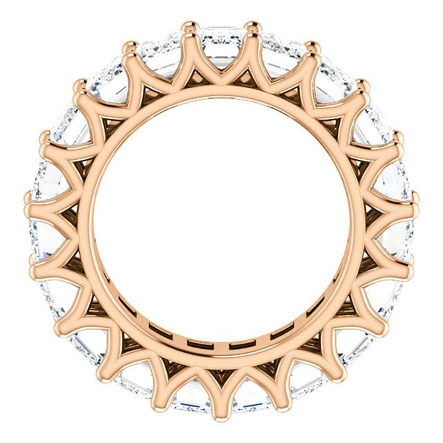 9.50ct Emerald Moissanite Eternity Band - I Heart Moissanites