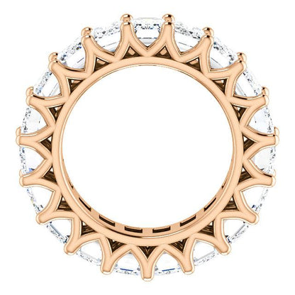 9.50ct Emerald Moissanite Eternity Band - I Heart Moissanites