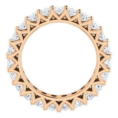 6.90ct Oval Moissanite Eternity Band - I Heart Moissanites
