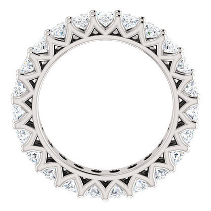 6.90ct Oval Moissanite Eternity Band - I Heart Moissanites