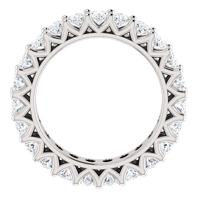 6.90ct Oval Moissanite Eternity Band - I Heart Moissanites