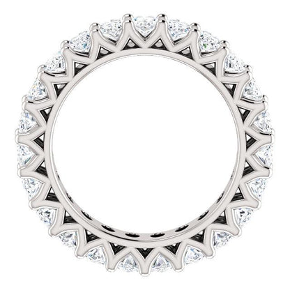 6.90ct Oval Moissanite Eternity Band - I Heart Moissanites
