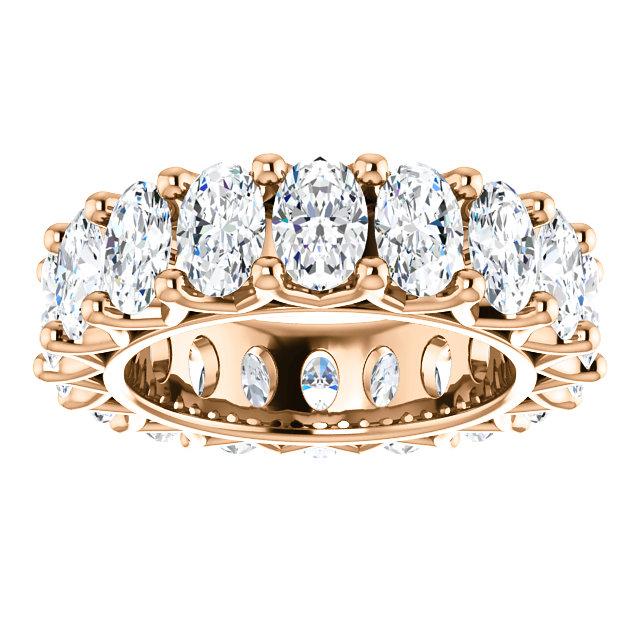9.00ct Oval Moissanite Eternity Band - I Heart Moissanites
