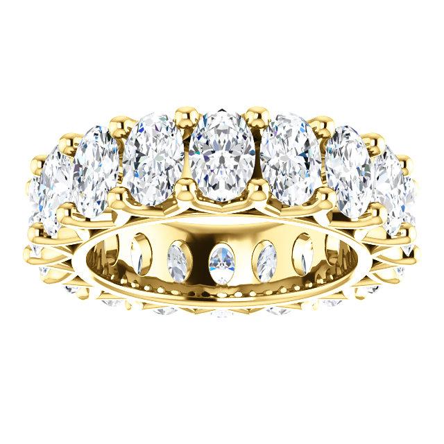 9.00ct Oval Moissanite Eternity Band - I Heart Moissanites