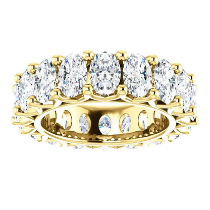 9.00ct Oval Moissanite Eternity Band - I Heart Moissanites