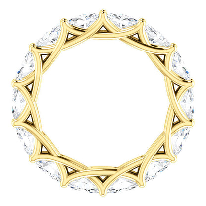 4.20ct Oval Moissanite Eternity Band - I Heart Moissanites