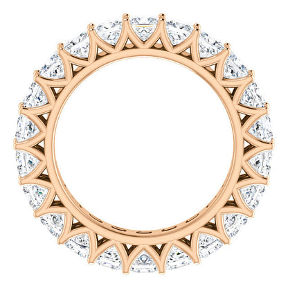 6.60ct Princess Moissanite Eternity Band - I Heart Moissanites