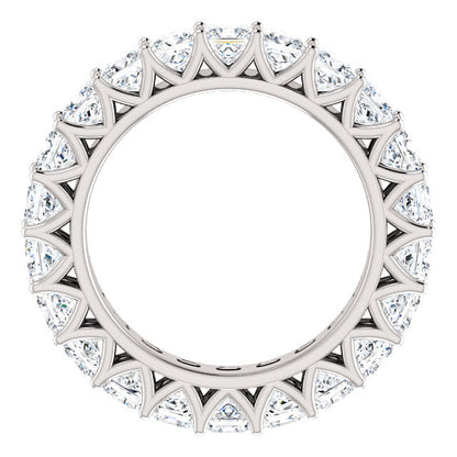 6.60ct Princess Moissanite Eternity Band - I Heart Moissanites