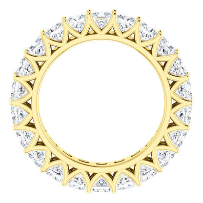6.60ct Princess Moissanite Eternity Band - I Heart Moissanites
