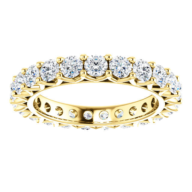 2.30ct Round Brilliant Moissanite Eternity Band - I Heart Moissanites