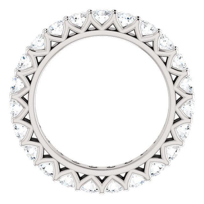 2.30ct Round Brilliant Moissanite Eternity Band - I Heart Moissanites