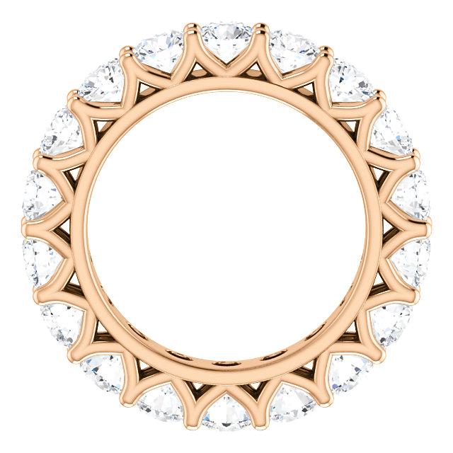 5.40ct Round Brilliant Moissanite Eternity Band - I Heart Moissanites